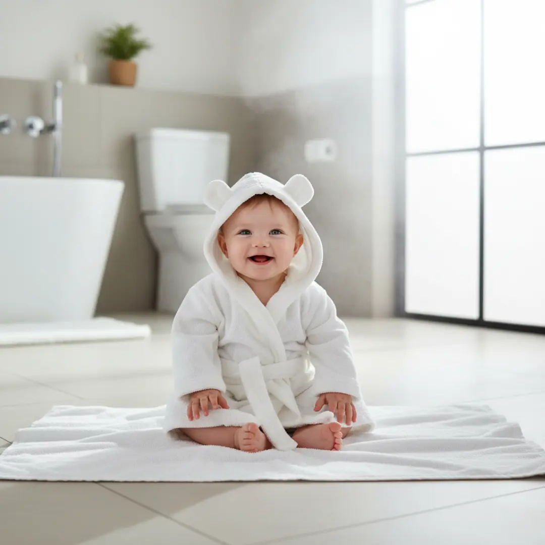 Organic Cotton Bathrobe for Babies Organic Cotton Bathrobe for Babies