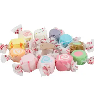 Assorted Salt Water Taffy Individually Wrapped 1 Pounds Nostalgic Candy in Vibrant Colors Perfect for Nostalgia Lovers