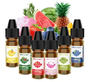 Food Flavoring Oil - Concentrated Candy Flavors, 6 Liquid Lip Gloss Flavoring Oil, Cotton Candy Pineapple Flavor Oil for Baking, Cooking, Drinks, Water & Oil Soluble - 0.25 Fl Oz