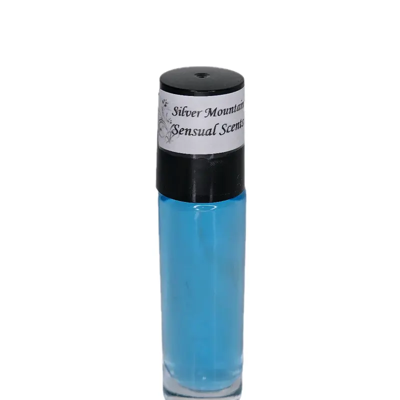 Silver Mountain Water Men's Signature Scent Roll-On Body Oil - Oil-Based Cologne with Sandalwood, Green Tea, Musk Scent, Aromatic Fragrance