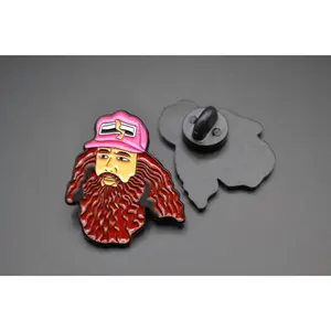 Forrest Gump Running Beard Enamel Pin