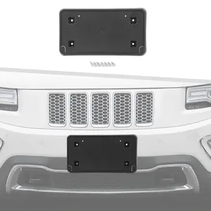 Automotive Front Bumper License Plate Frame Holder for 2014-2016 Jeep Grand Cherokee WK2, Car Exterior Accessory Vehicle Replacement