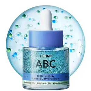 [THOME Official] ABC 3-in-1 Redness Comfort Serum - Azelaic Acid 10% + Niacinamide 5% + Centella Asiatica 1% Triple Synergy Mechanism, Redness Comfort Serum for Dark Spots, Excess Oil & Uneven Texture