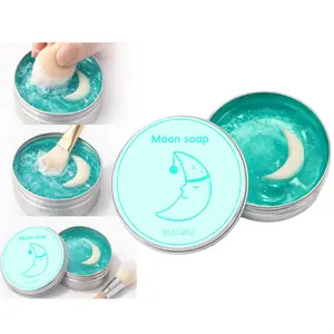 Makeup brush cleaning soap, cleaning tool for makeup sponges and beauty blenders, portable brush cleaning soap, natural fragrance, powerful cleaning that leaves no residue、100g