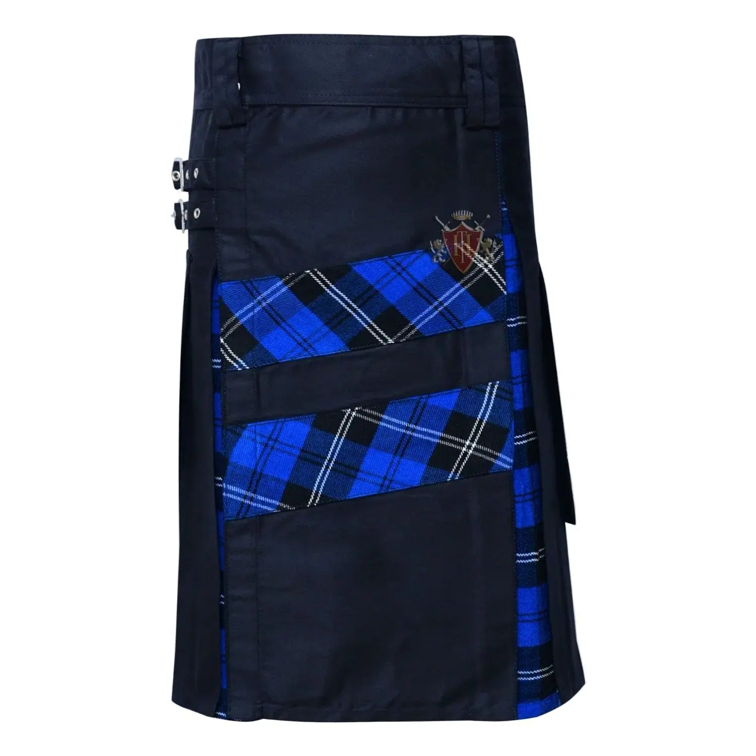 Men's Modern Ramsey Blue (Dark) Hybrid Kilt