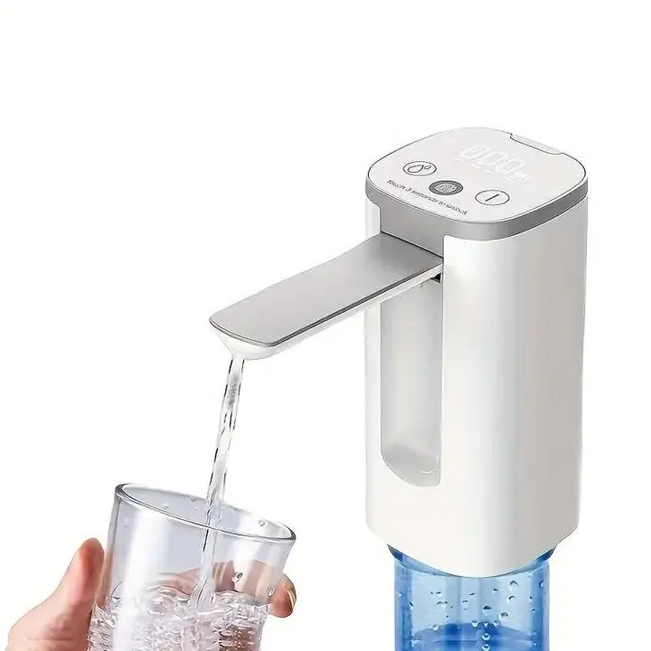 Electric Water Dispenser Pump – Portable Smart Pump for 3-5 Gallon Bottles with Digital Display & USB Rechargeable