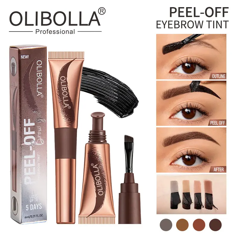Tear Off Eyebrow Glue, Eyebrow Gel, Dye Eyebrow Paste, Waterproof, Long-lasting, Non Fading, Dye Eyebrow Liquid, Semi Permanent Eyebrow Pencil, Brow Tint, Eyebrow Products