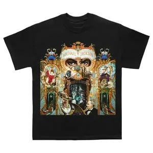 Michael Jackson Dangerous Album Cover Shirt Artistic Graphic Tee Black S-5XL