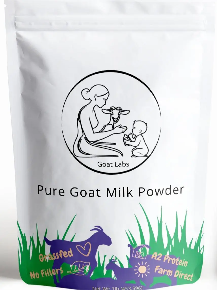 Pure Goat Milk Powder – Grass-Fed, Single-Ingredient Whole Milk (1 lb / 16 oz) | Non-GMO, No Fillers, Easy Digesting