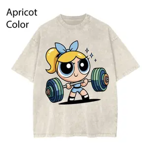 Bubleess #Powerpuffff Girls Gym 2025 Shirt, Gym Shirt, Graphic Gym Shirt, Vintage Washed Tee Contton, Gym Shirt Women, For Men, Ful Size