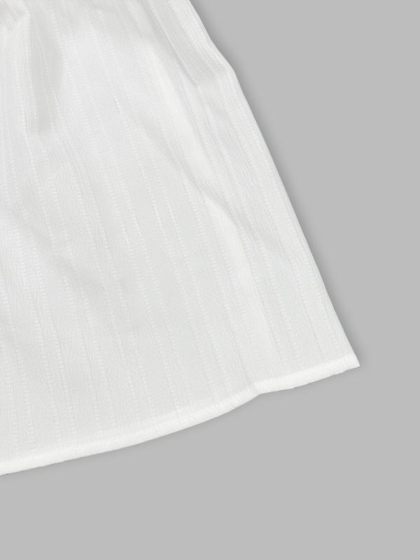 Women's White Chiffon Tiered Elastic High Waist A-Line Maxi Skirt - Breathable Summer Casual Style