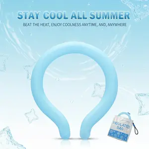 Neck Cooling Tube with Insulated Bag, Wearable Ice Ring Cooler for Hot Weather, Sports & Outdoor Leisure Body Cooling Accessory