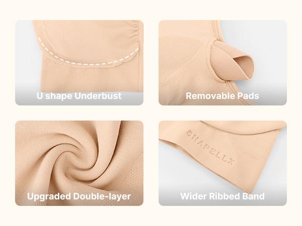 SHAPELLX Bare Essentials Skin Flow Front-Zipper Wireless Bra SHAPELLX Bare Essentials Skin Flow Front-Zipper Wireless Bra
