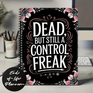 End-Of-Life Care Plan Handbook, Comprehensive Guide for Funeral Planning, Will Preparation, Wishes Expression, Memorial Pages, Legacy Log, Spiral Bound Planner