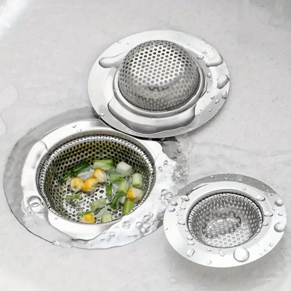 Upgraded Safe Kitchen Sink Strainer, No Finger Cuts, Fits Most Sinks, Kitchen Sink Drain Basket