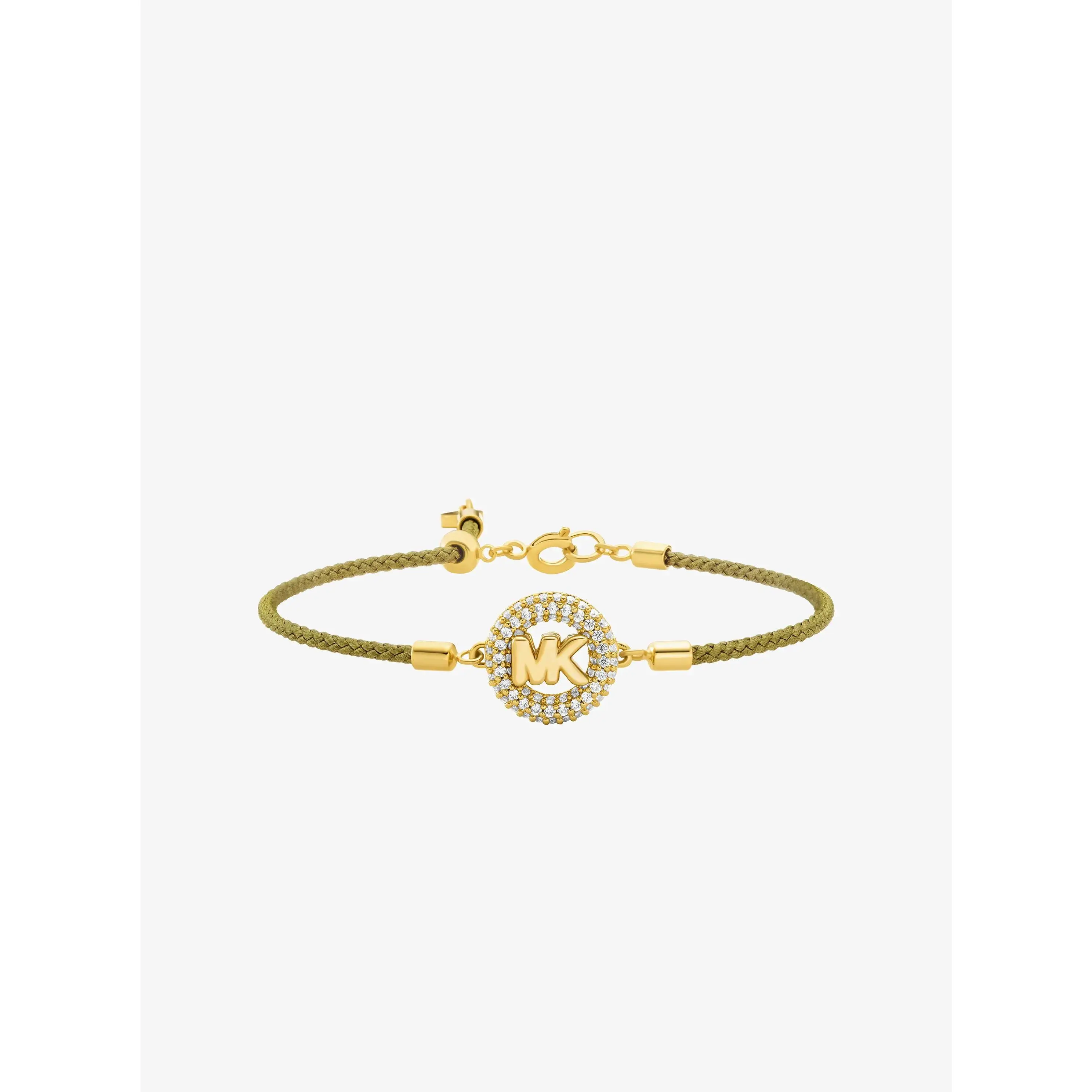 Pavé MK Pop Charm Cord Slider Bracelet