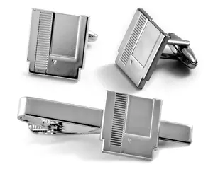NES Cartridge Cufflinks, Retro SNES Gaming Tie Clip, Men's Jewelry, N64 Tie Bar Tack Groomsmen Wedding Gift, Grooms Best Man Gifts