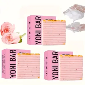 3-Pack Yoni Soap Bar for Women - Premium Yoni Bar-Natural Feminine Care Soap for PH Balance Moisturizes and Brightens The Skin for Daily Intinate Hygiene