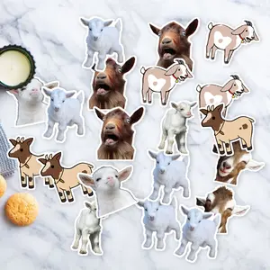 Stickers Pack 20 Pcs Goat Laptop Bike Bumper Car Luggage Skateboard Colorful Water Guitar Vinyl Aesthetic Bottle Waterproof