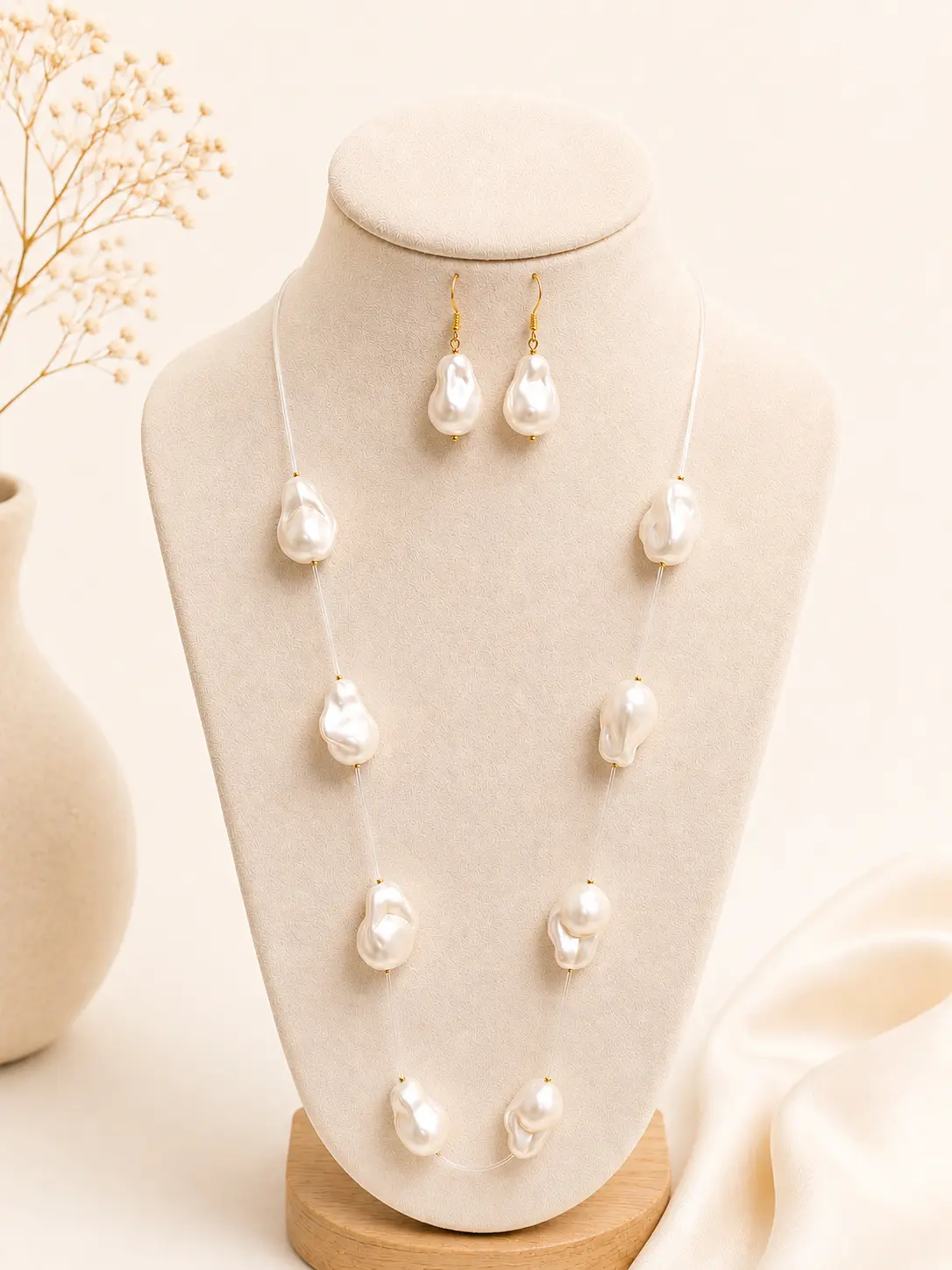 Baroque Pearl Jewelry Set