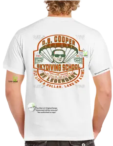 DB Cooper Skydiving School - Men's funny Graphic T-shirt