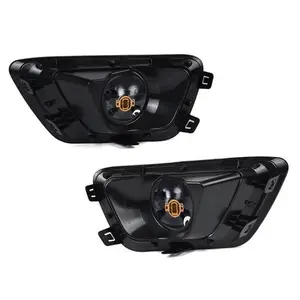 CROSSDESIGN FRONT FOG LIGHT W/CHROME TRIM BEZEL+SWITCH FITS 2015-19 CHEVY COLORADO LENS