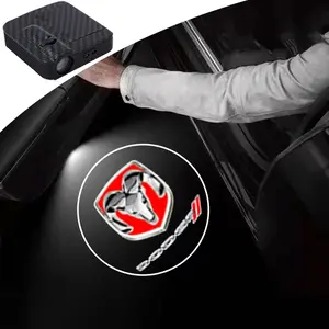 2PC Led Car Door Welcome Light Logo Shadow Projector Laser Lamp For Dodge Durango Hornet Charger Daytona Challenger SRT Hellcat‌ Accessories