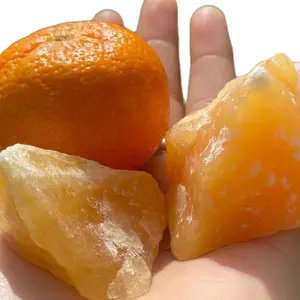 Orange Calcite Rough Crystal