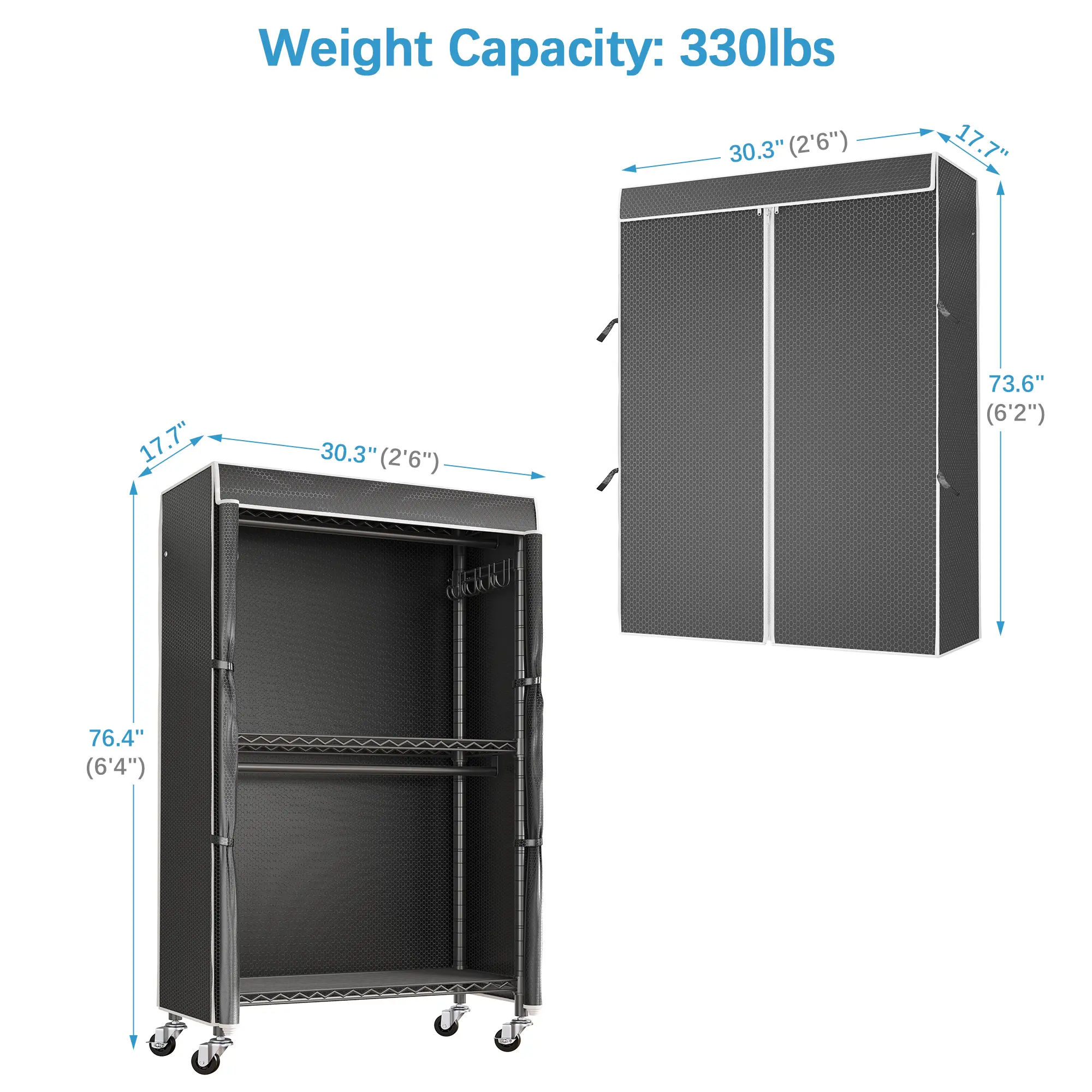 Black Rack with Black Cover-R2C Medium