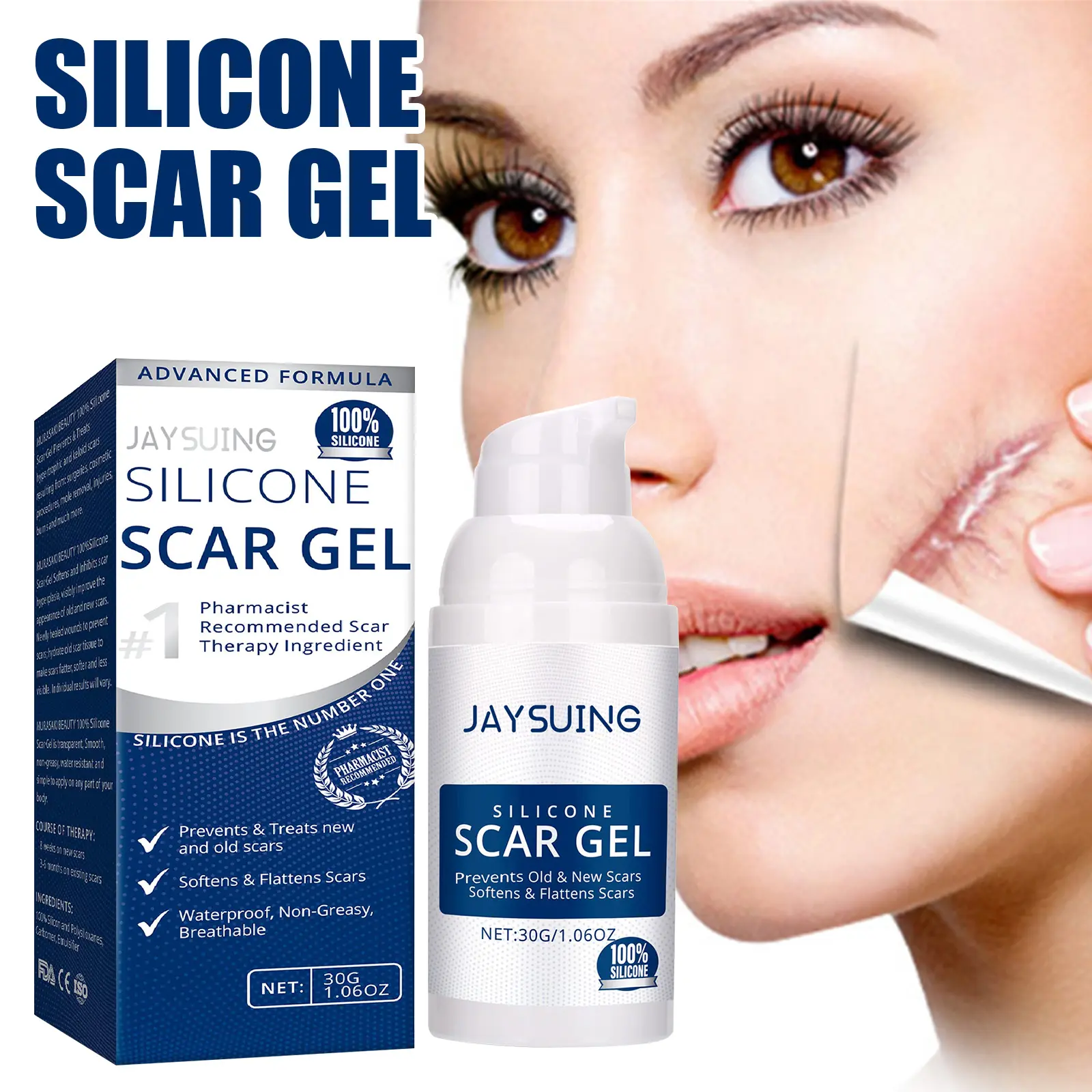 Jaysuing Scar Care Gel — Gentle Nourishment for Smooth, Soft Skin; Daily Skincare Gel