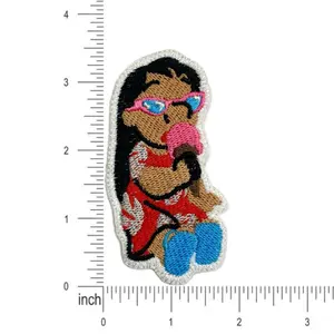 Lilo patch + embroidered + iron on
