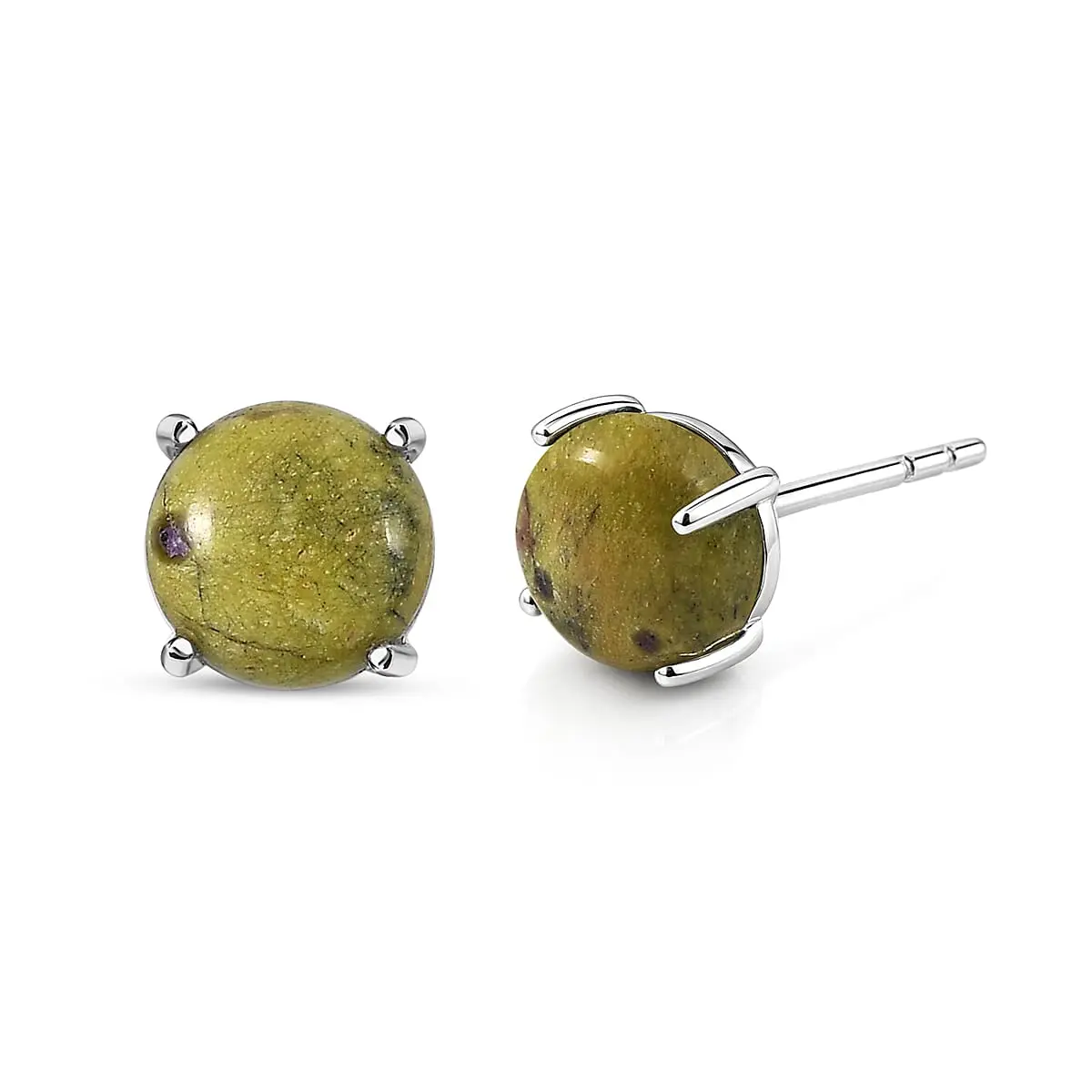 D'Joy Tasmanian Stichtite Earrings in Platinum Over Sterling Silver 4.65 ctw