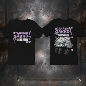 Atarashii Gakko The Seishun Tour Black Unisex Shirt, Gakko The Seishun Tour Shirt Gakko Concert Tee