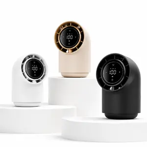 Smart Desk Fan with LED Touch Screen, Natural Breeze Airflow, 8000mAh Battery, 180° Oscillation, Home Monitoring Camera, Wireless Security Cameras, 1080p Resolution