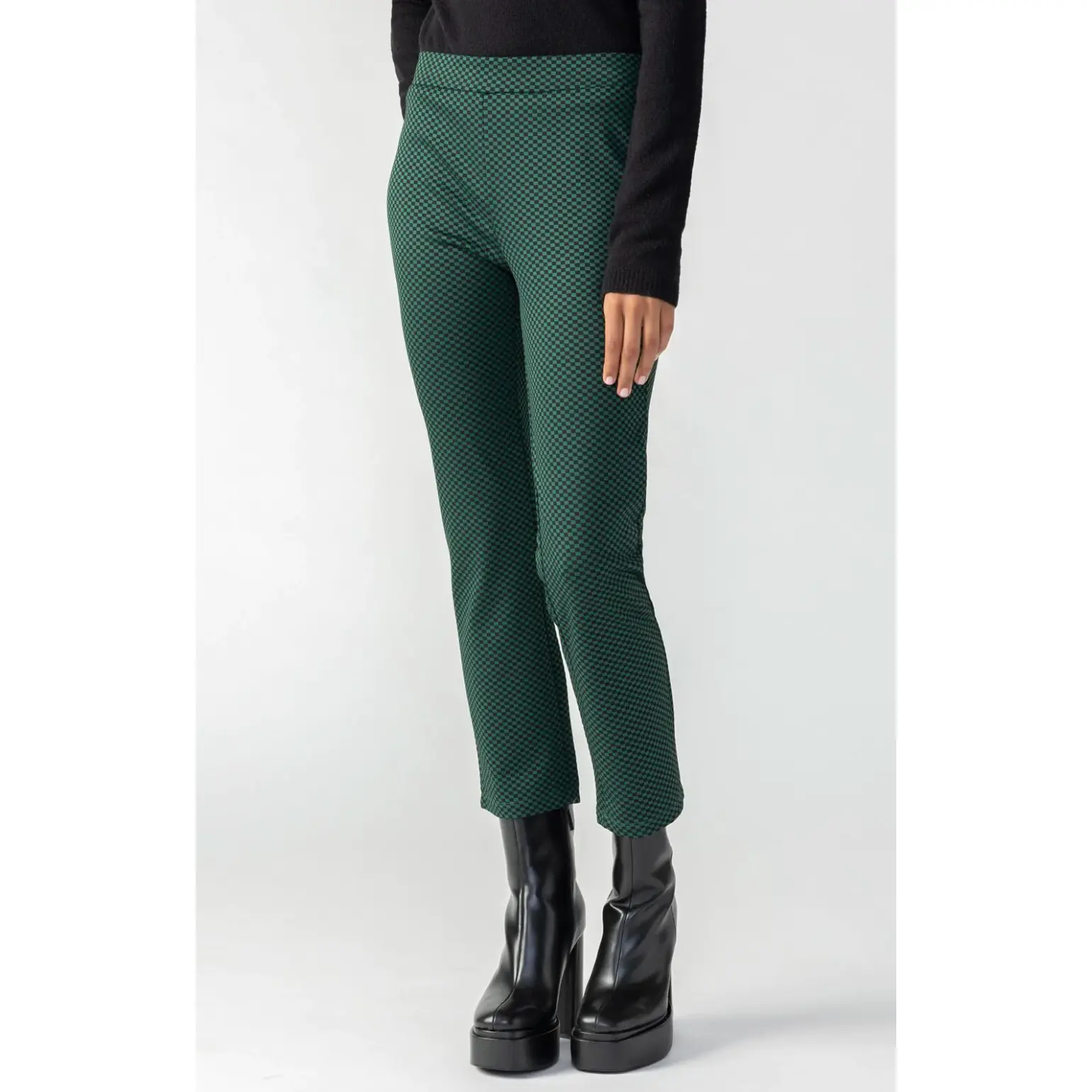 Carnaby Green/Black Mini Check Kick Pants ***Final Sale***