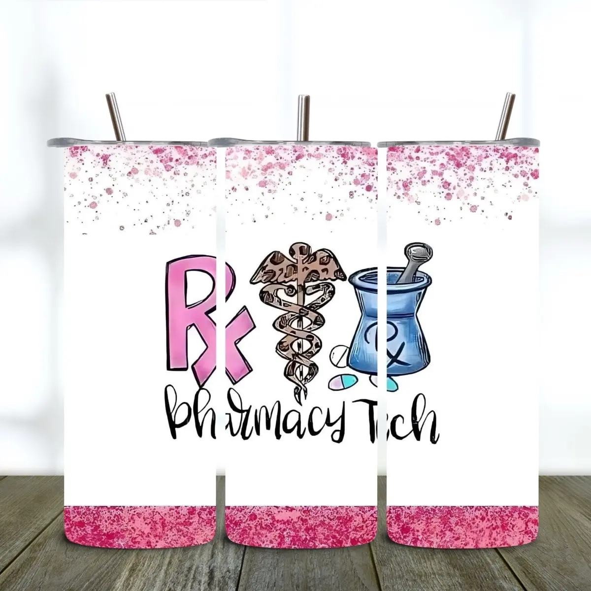 Pharmacy Tech Tumbler - Perfect for Your Morning Drinks - Drinkware, Bottle Portable Washable Reusable Cup Mug tumbler design holiday cups tumblers Bottled