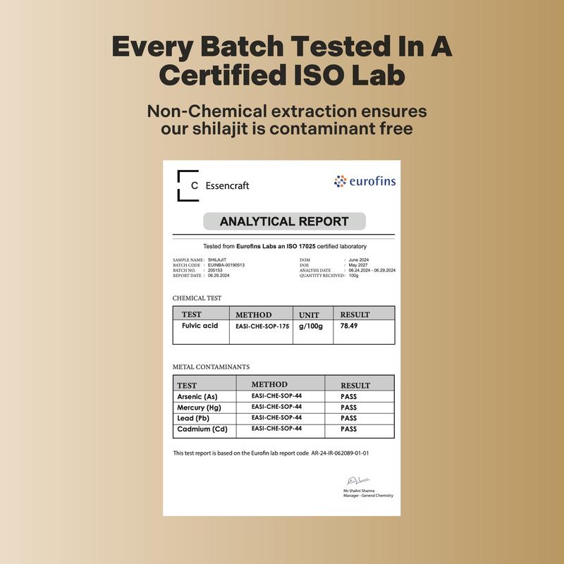 Pure Himalayan Organic Shilajit Resin Supplement - 500mg Max Potency, 85+ Trace Minerals, Humic & Fulvic Acid, Shilajit for Men & Women, Immune Support, Energy & Mental Clarity, 4 Month Supply, 60g