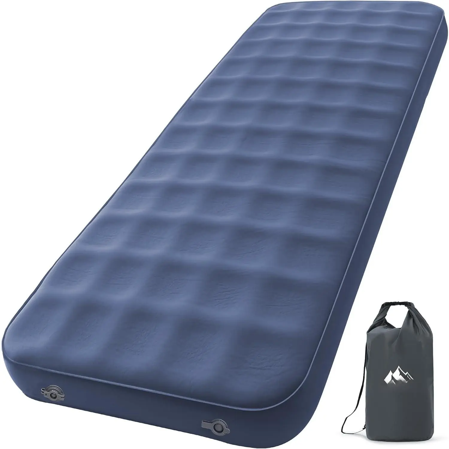 Ultralight Self Inflating Sleeping Pad, 4" Thick Camping Mattress with Pump Pack, 9.5 R-Value Insulated Sleeping Mat, Portable Camping Bed for Tent, ,  or Van, 4 Season Camp Mattress