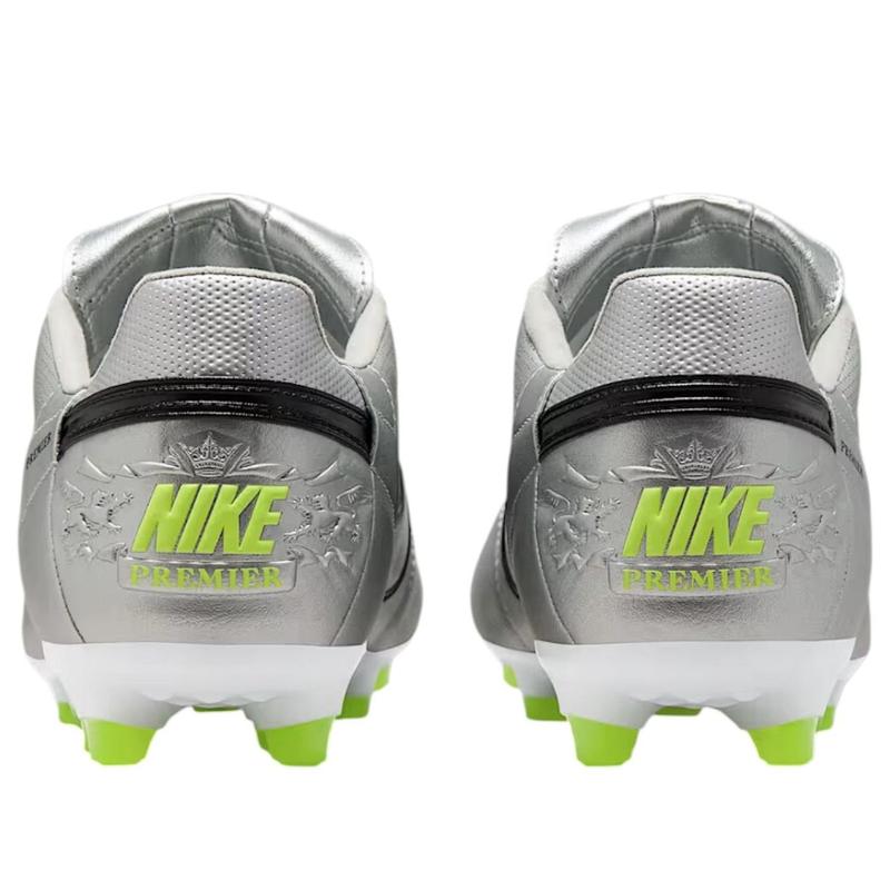 Nike Premier 3 FG 'Metallic Silver Volt Black' HM0265-004 Nike Premier 3 FG 'Metallic Silver Volt Black' HM0265-004