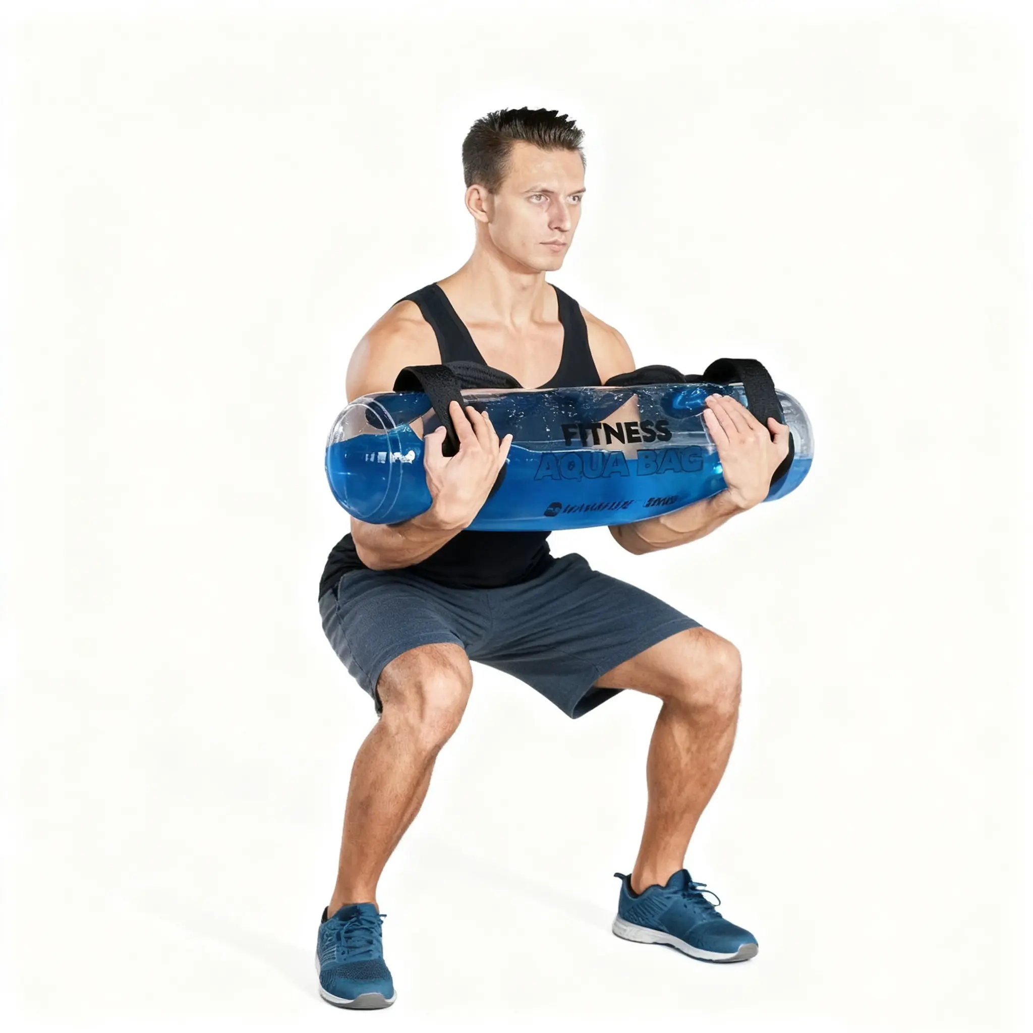 1pc Water-Filled Inflatable Weightlifting Bag - 20kg-35kg Strength Trainer Gym Accessory, Compact, Portable, Space-Saving, Durable, Easy-Setup Sport Gym Fitness Accessory for Home Workout All-Seasons Equipment, Sport Gym Accessories