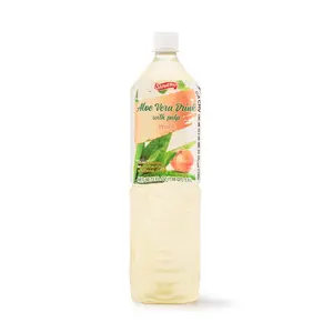 Shirakiku Aloe Vera Drink with Pulp Peach Flavor 50.72 fl.oz
