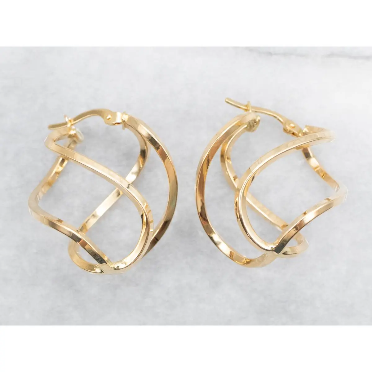 Funky Double Twist Earrings