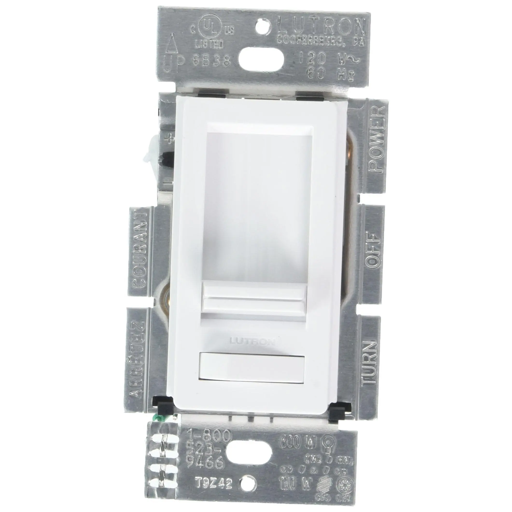 LUTRON Electronics LECL-153PH-WH Lumea 150W White Dimmer Switch
