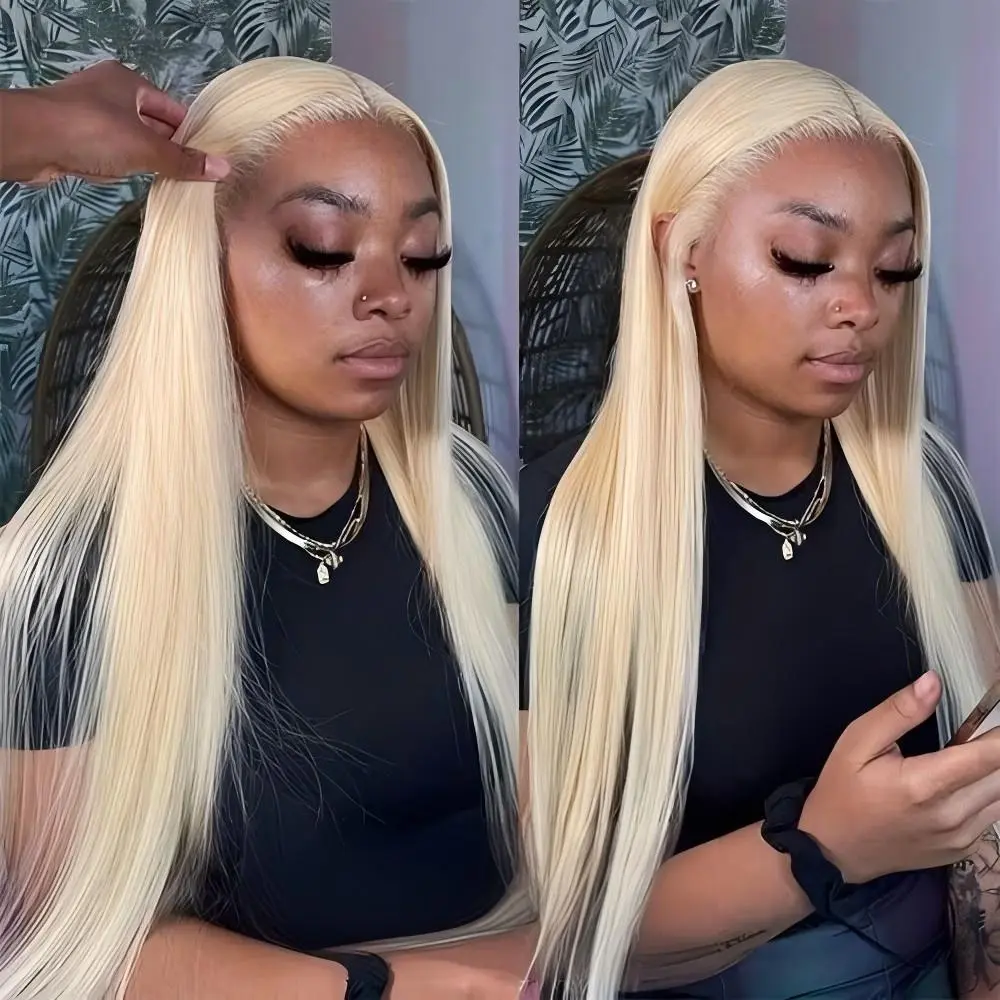 30 Inch 613 Lace Front Wig Human Hair 13X6 Body Wave Blonde Wigs 5x5 Human Hair 180% Density Blonde Lace Front Wigs Pre Plucked 613 HD Lace Frontal Wigs Glueless Wig With Baby Hairs