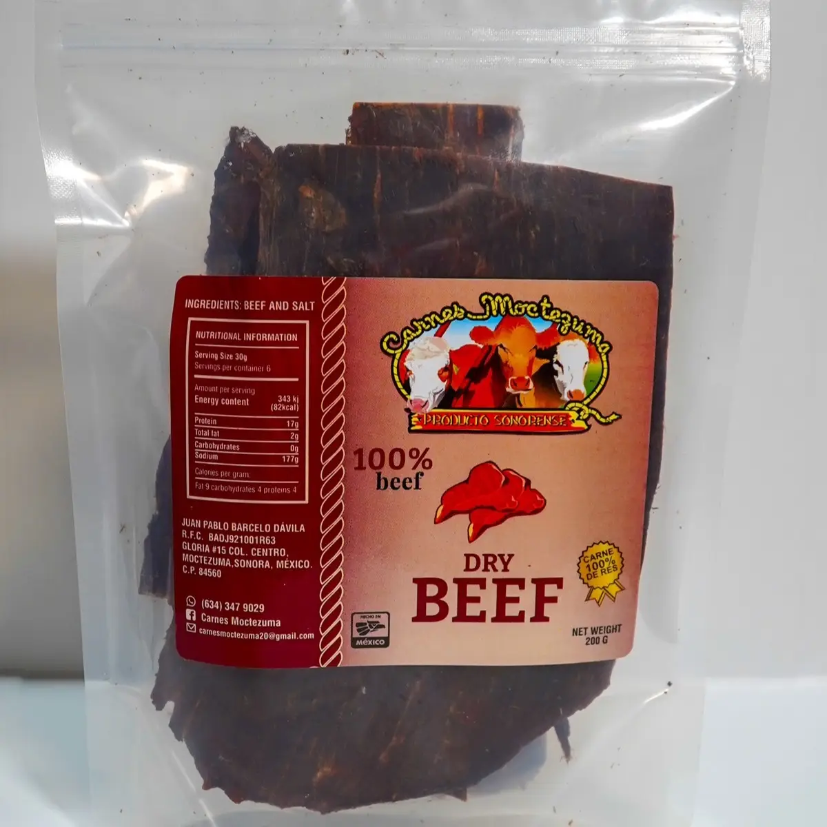 Beef Jerky Carnes Moctezuma (Carne Seca)