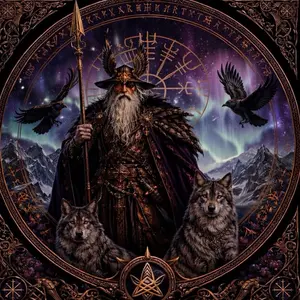 Odin Norse Altar Cloth