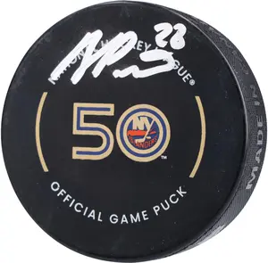 Alexander Romanov New York Islanders Autographed Official Game Puck - Fanatics Authentic Certified
