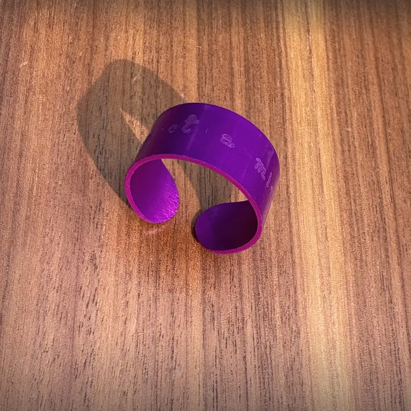 “Expect a Miracle” Purple Energy Cuff Ring “Expect a Miracle” Purple Energy Cuff Ring