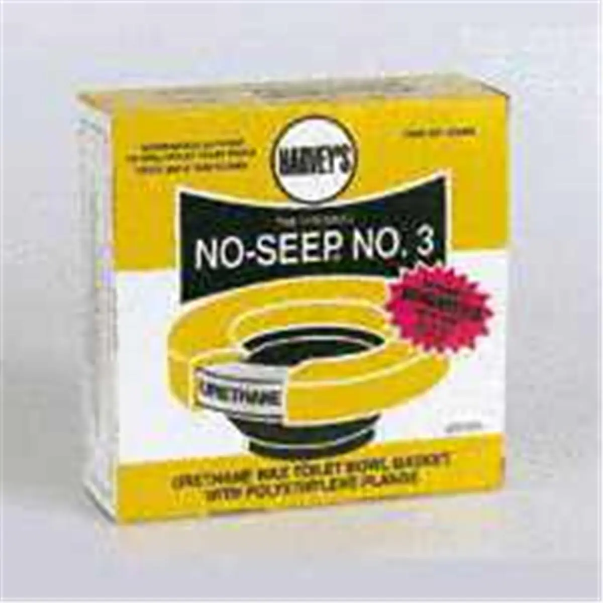 212 MAIN Harvey 004305-24 Toilet Wax Ring, Urethane Material, Compression Fit, Resilient Spring Seals, Bathroom Fixture Accessory for Home Improvement