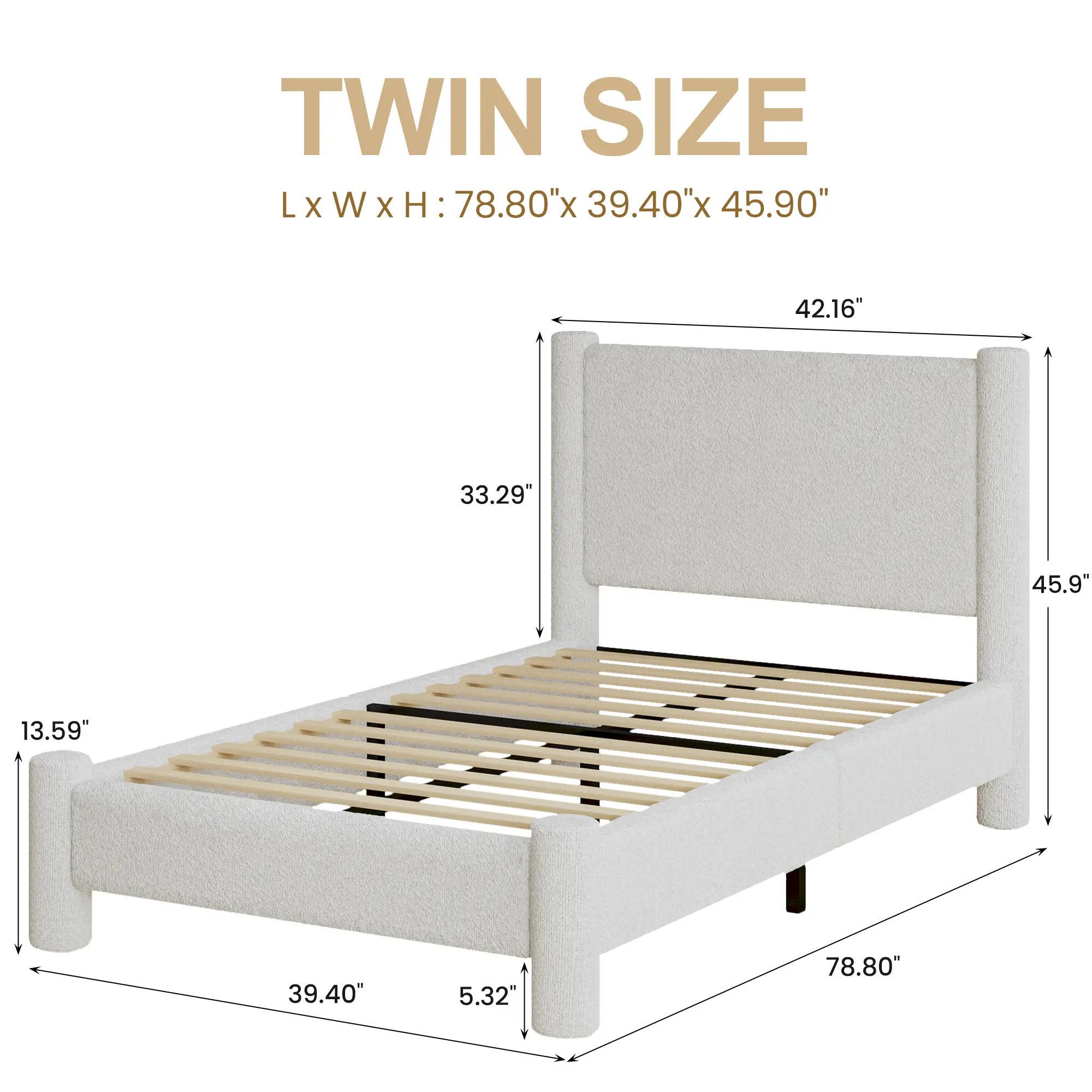 Twin Size White